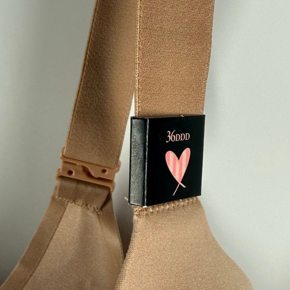 Victoria’s Secret lined semi Demi bra tan Size 36DDD NWT - Picture 4 of 8